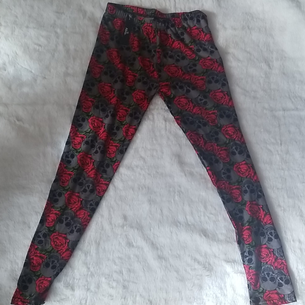 Skull and rose leggings - Picture 3 of 6